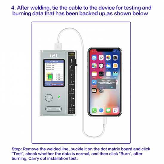 12C FA03 Dot Matrix Chip for iPhone 13-14 Pro Max Repair Lattice 